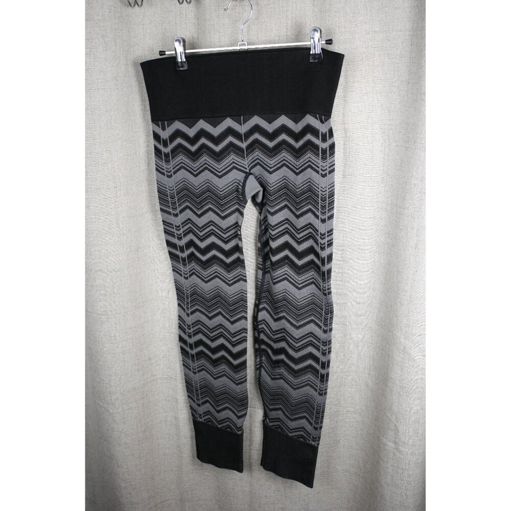 Lululemon Athletica Leggings Women's 6 Black/Grey Workout Yoga Activewear Ladies